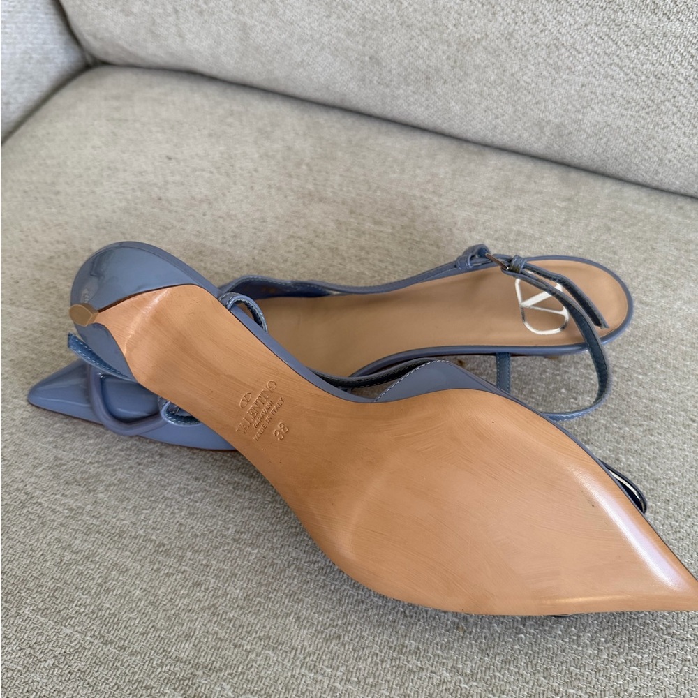 Valentino Garavani Blue Strappy Heels
